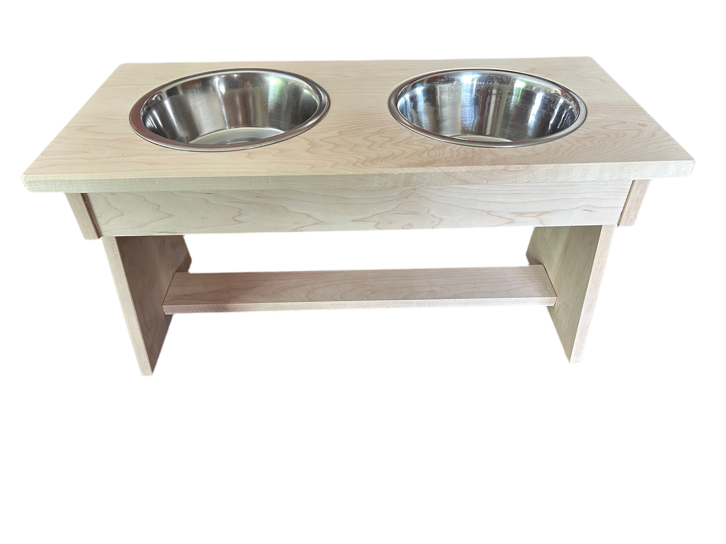 Raised dog bowl stand