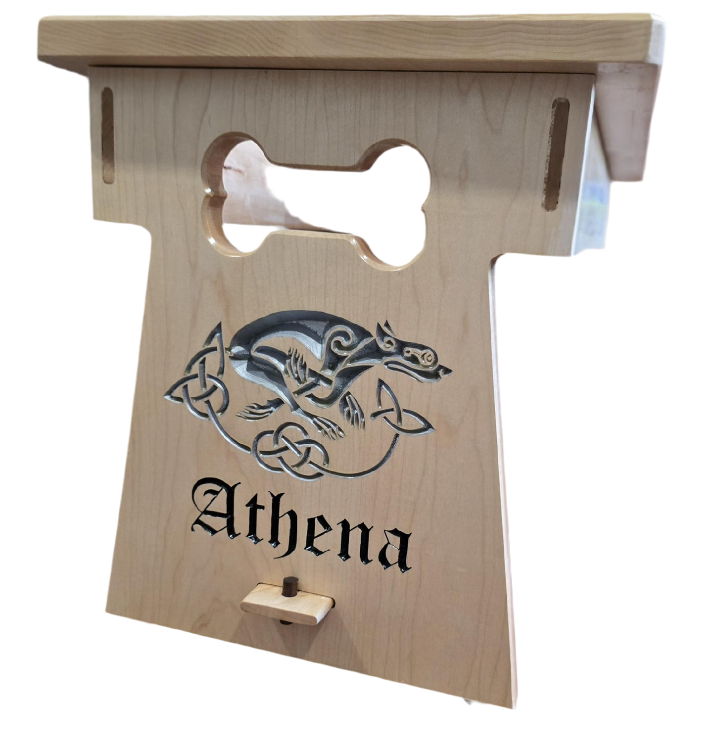 Raised dog bowl stand
