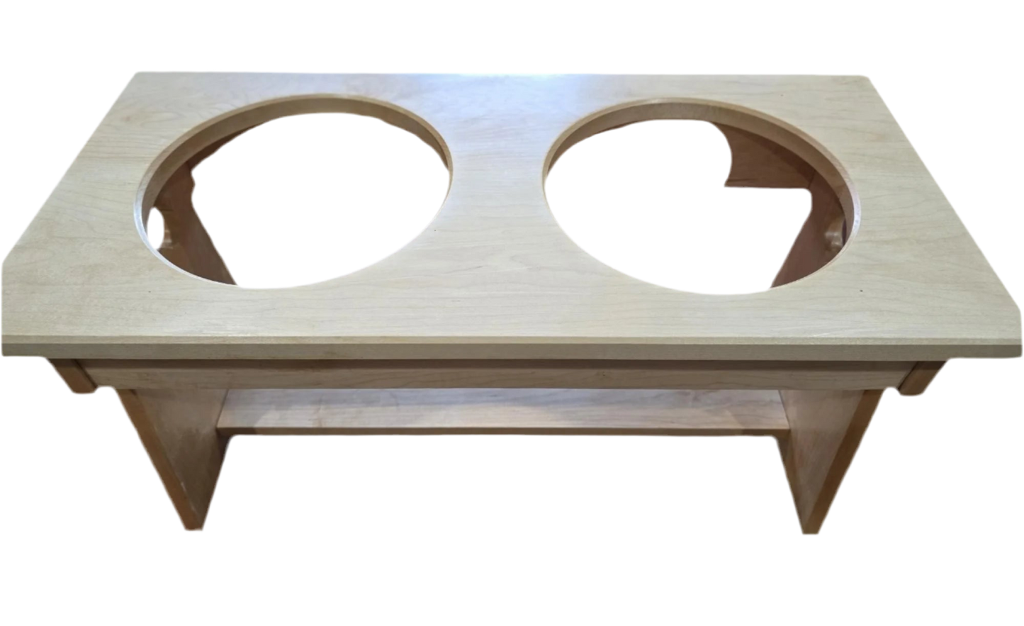 Raised dog bowl stand